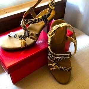 Aerosoles Leopard print dressy ladies sandals Size 7.    Sexy!!